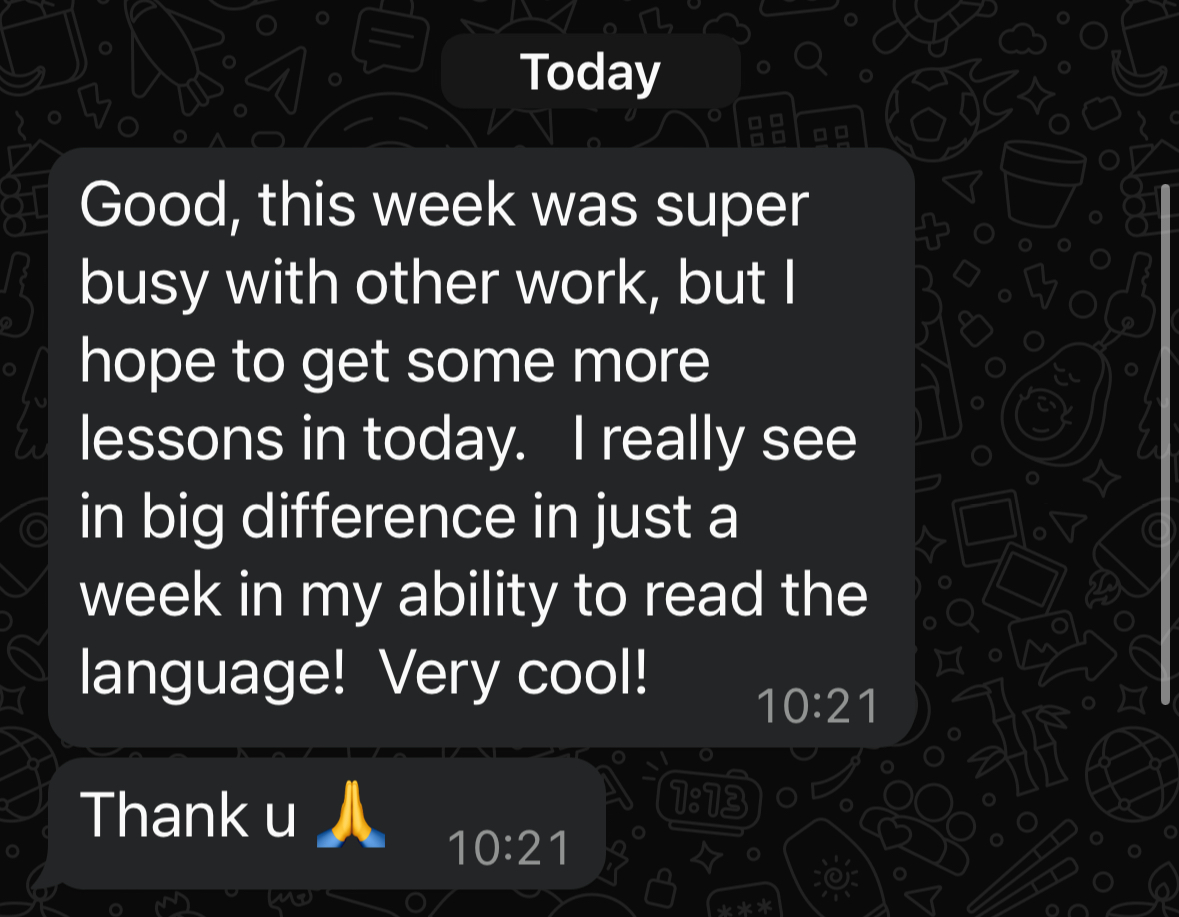 Big difference in a week