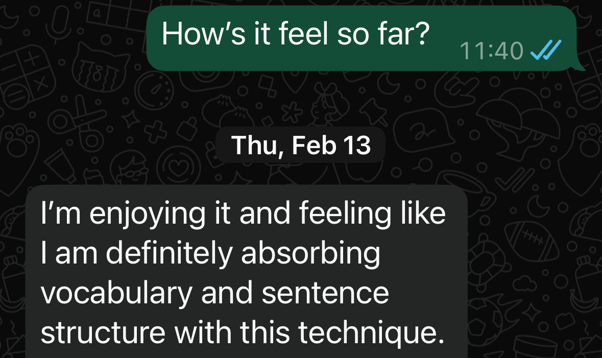 Absorbing vocabulary